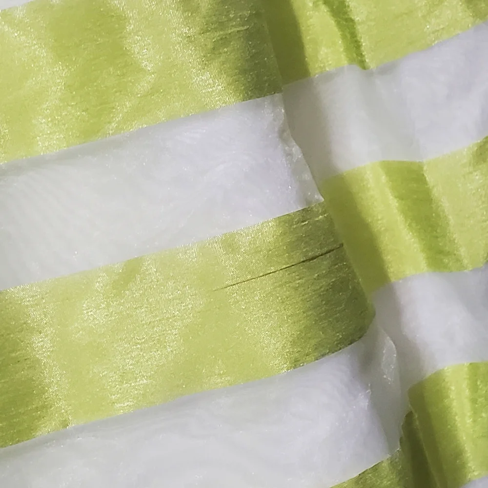 Gymboree Lime Green and White Striped Bow Party Dress Girls Size 4T
